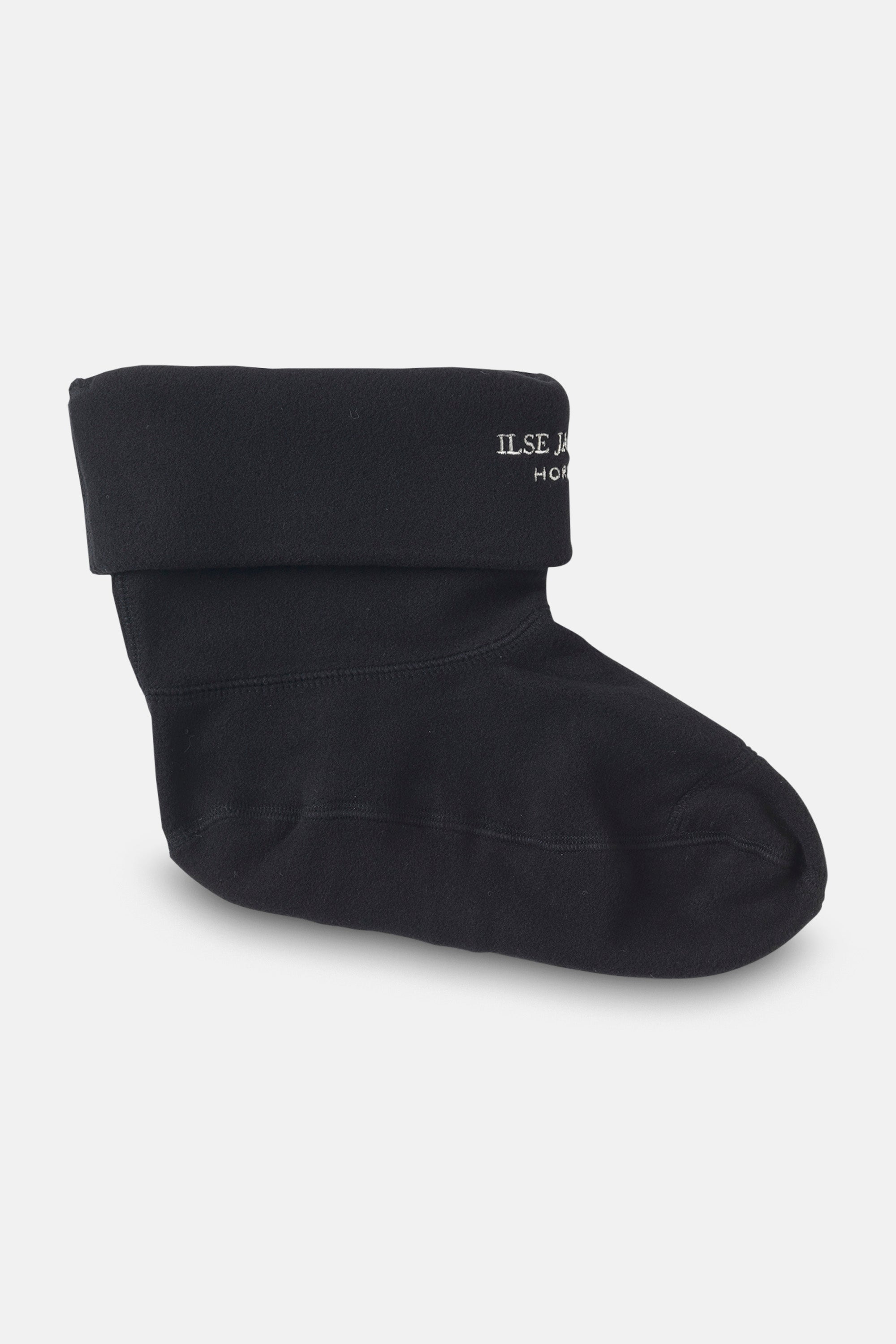 Ilse Jacobsen Hornbæk Footwear Fleece socks for RUB2 Short Rainboots Socks 001120 Black Creme